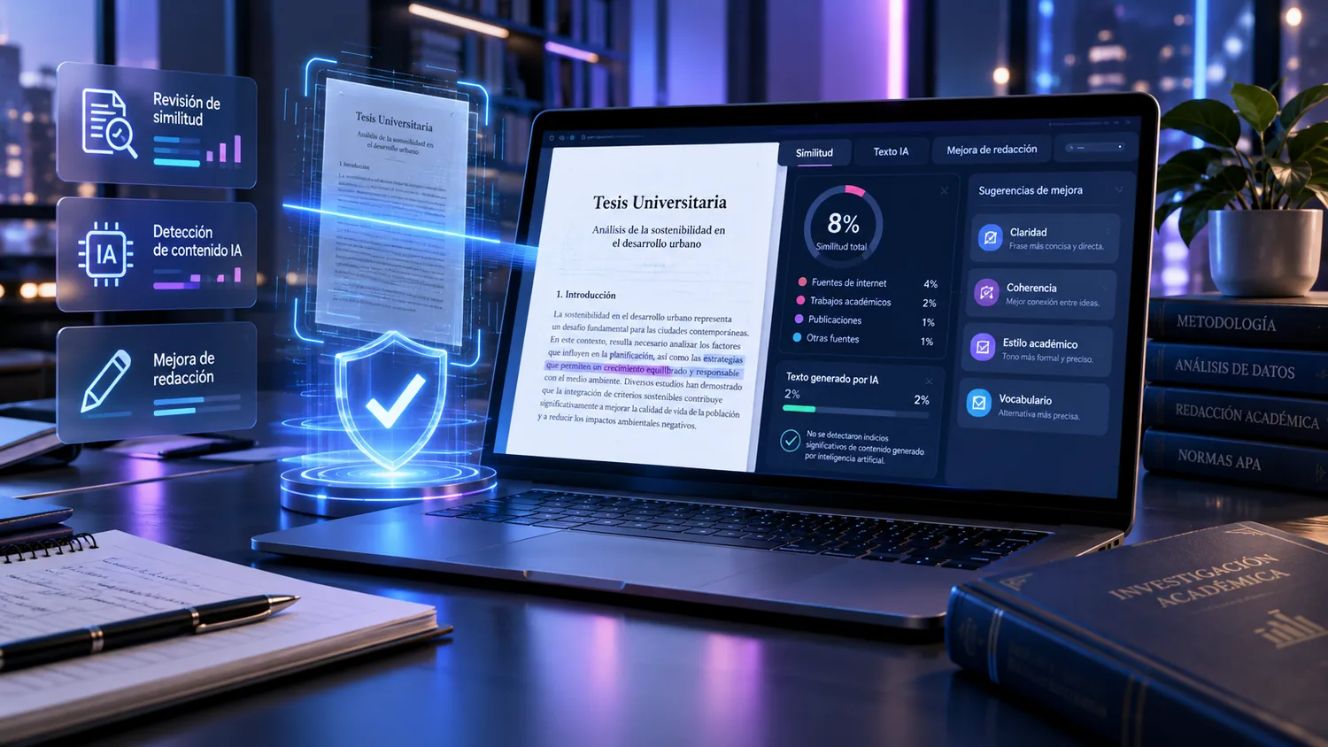 Revisión de tesis con inteligencia artificial