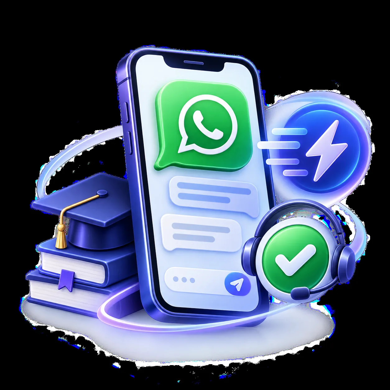 Soporte educativo por WhatsApp