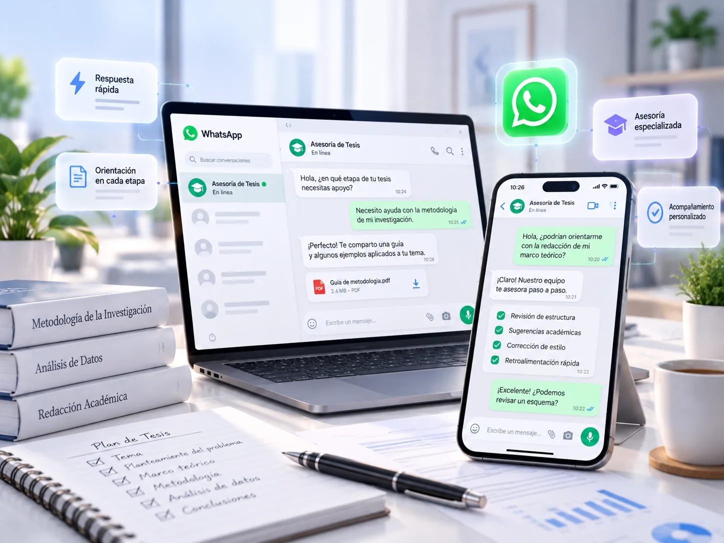 Asesoría de tesis por WhatsApp